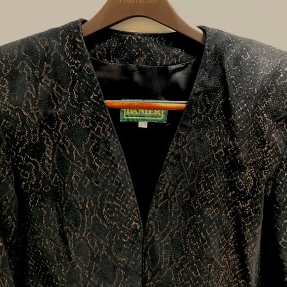 🖤🔥🖤 Gorgeous Vintage Black Leather Danier Cropped Jacket - Picture 9 of 11